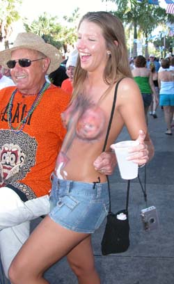 Body Painting 2004 photo - Duval Street, Key West